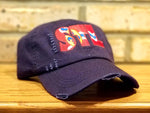 STL Hat - Embroidered St. Louis City Flag Airport Code Hat, Saint Louis, Gateway City, The LOU, Cardinals, Custom Baseball and Trucker Hats