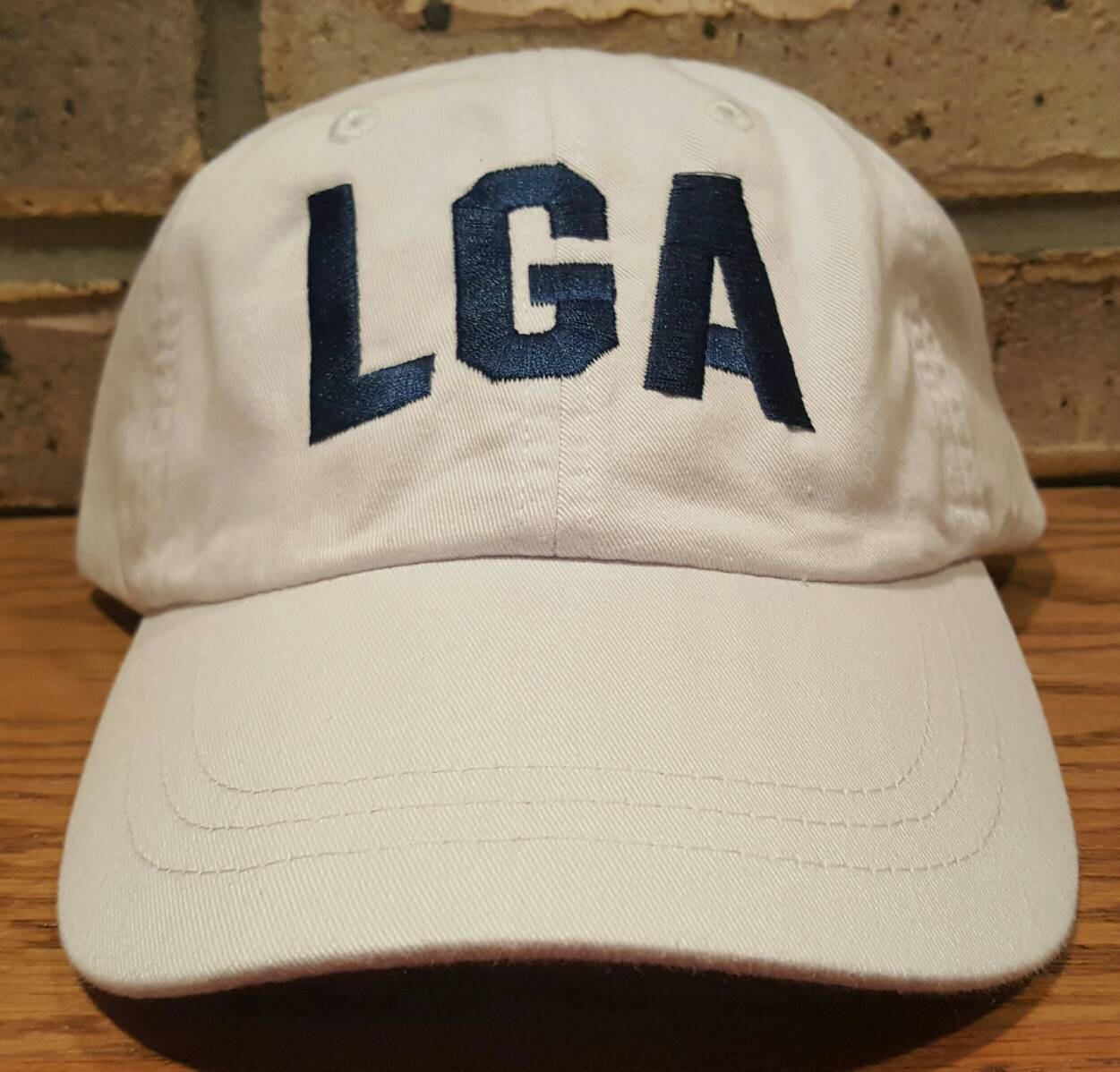 LGA Airport Code Baseball Hat - LaGuardia Airport Ball Cap - New York Airport Code Hat -