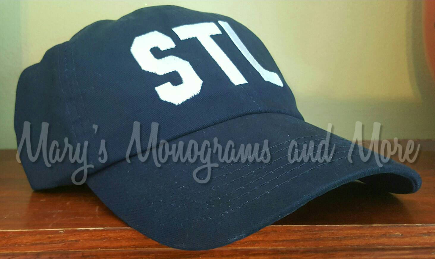 STL Airport Code Baseball Hat - Navy Blue St.Louis Airport Code Cap - Embroidered Saint Louis International Airport Ball Cap