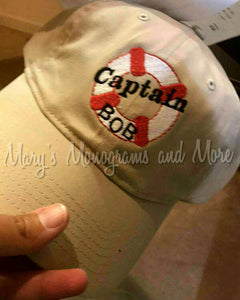 Personalized Captain Baseball Hat