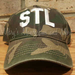 STL Airport Code Camo Baseball Hat
