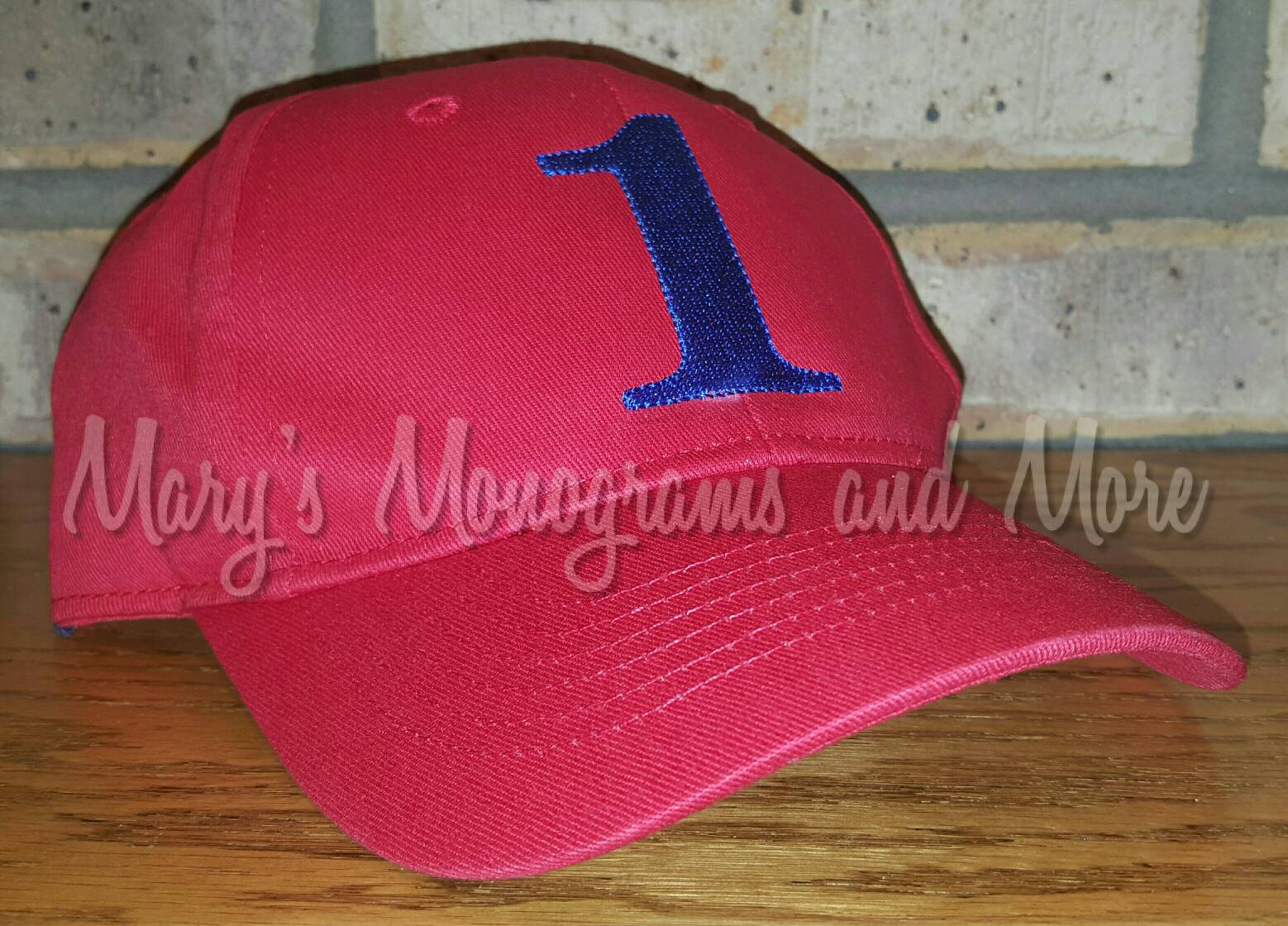 Children's Number 1 Baseball Hat