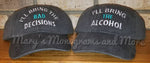 Free Shipping, I'll bring the alcohol, bad decisions, bail money, girls trip, night out, bff bachelorette custom party drinking baseball hat