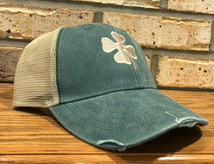 4 Leaf Clover Hat - Shamrock, Four Leaf Clover, St. Patrick's Day, Luck of the Irish, Embroidery Personalized, Monogrammed, St. Patty's Hat