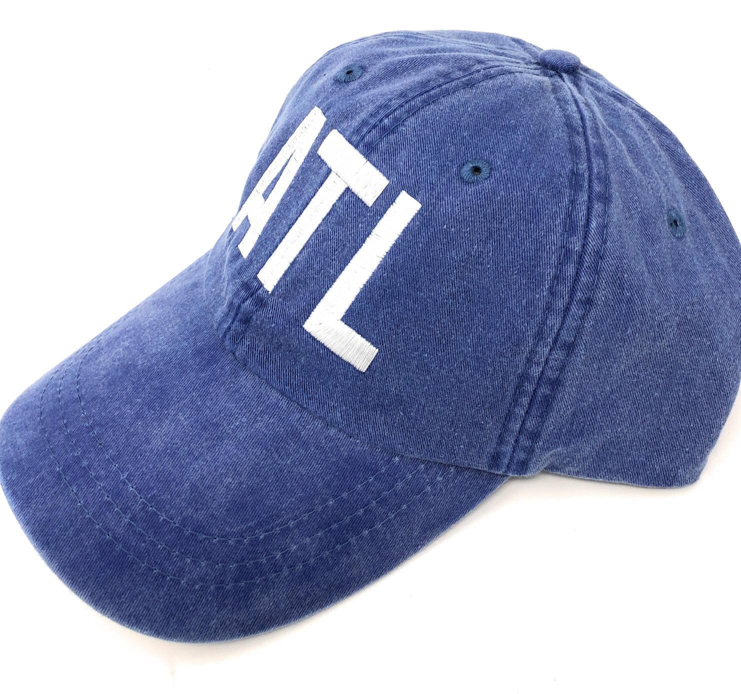 ATL Airport Code Hat - Atlanta Airport Code Baseball Hat - Atlanta International Airport Cap - Georgia Hat- Personalized Hat