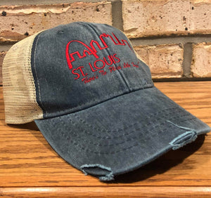 St. Louis Skyline Hat - Embroidered Saint Louis Arch, St. Louis City, Downtown, STL There's No Place Like Home, Cardinals, Blues, Home Town