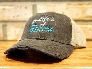 Life's A Beach Hat - I'll Bring The Alcohol and Bad Decisions, Girls Trip, Summer Vacation, Custom Party, Drinking, Beach, Vacay, Custom Hat