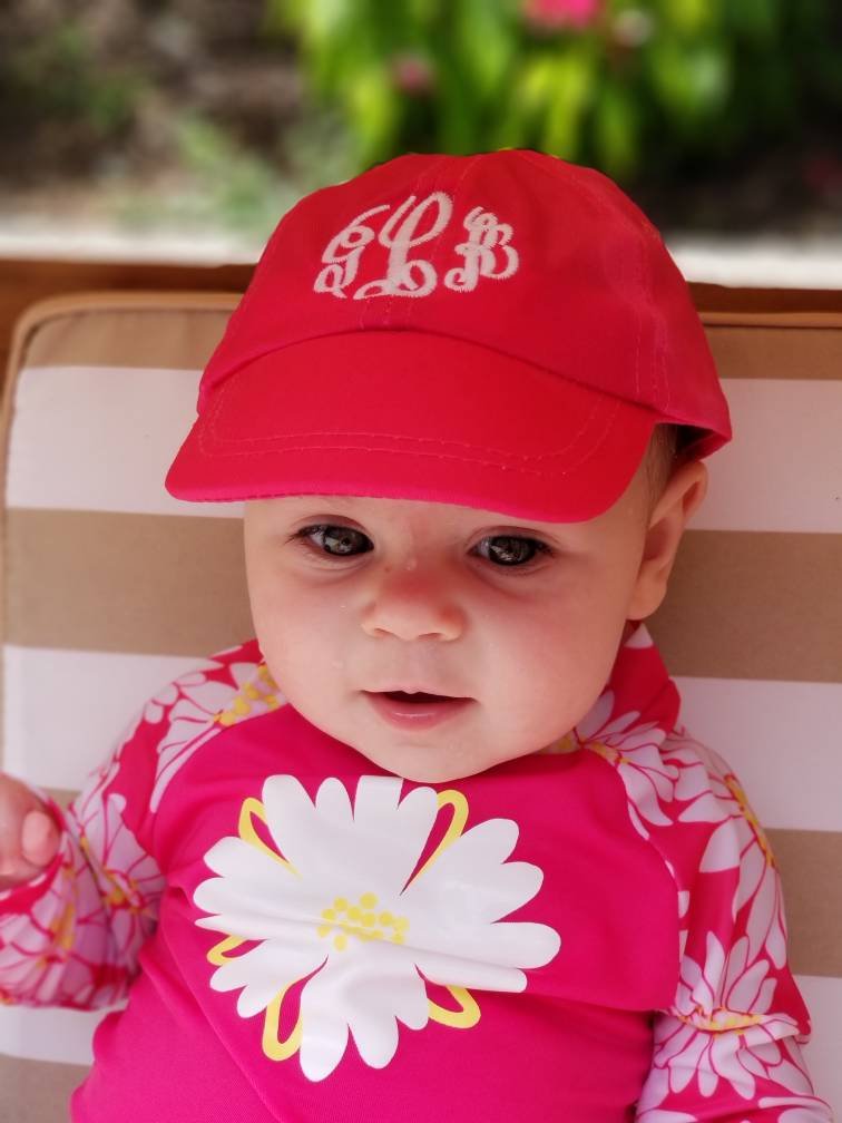 Monogrammed Infant Baseball Hat