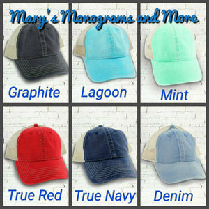 STL Hat, Embroidered STL Airport Code Cap, Script, Cursive, Magnolia Sky, Trucker or Baseball Hat, Camo, Saint Louis, St Louis, The LOU