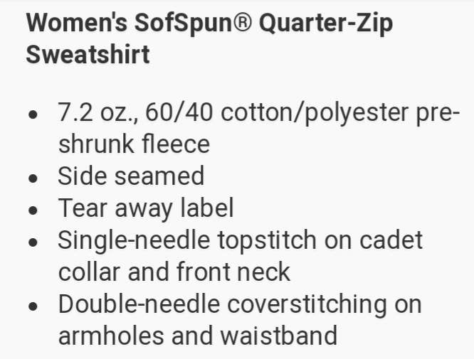 Monogrammed 1/4 Zip Pullover