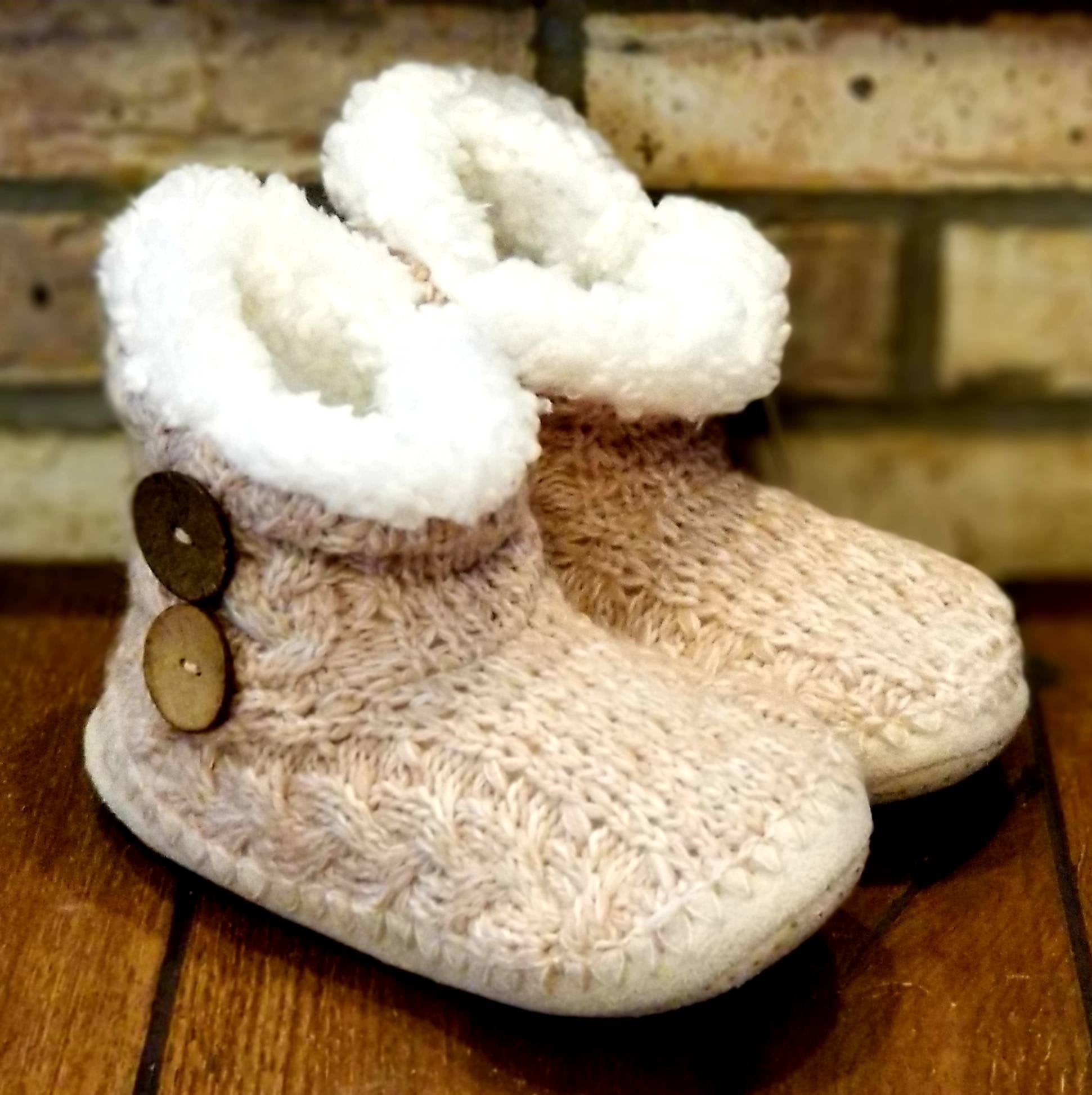 Monogrammed Sherpa Lined Slippers
