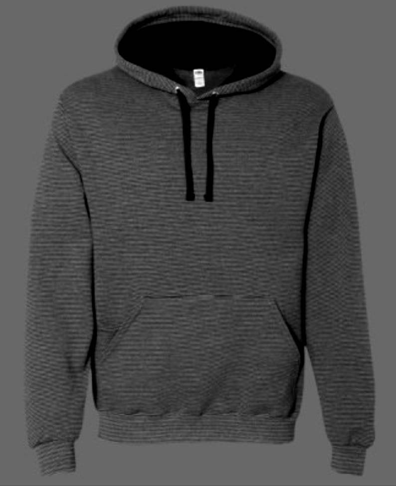 Monogrammed Striped Hoodie - Embroidered Monogram Unisex Hooded Sweatshirt, Personalized Sweat Shirt, Hoodies