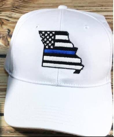 Thin Red Line or Thin Blue Line Missouri American Flag Hat, Law Enforcement Officer, Firefighter, Military, Support The Troops, Custom Hats