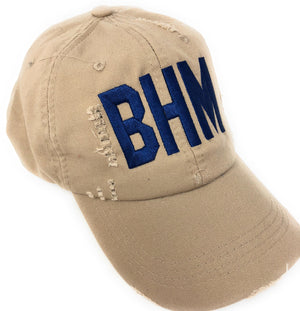 Any City Airport Code Distressed Baseball Hat
