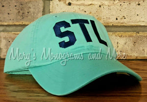 STL Airport Code Baseball Hat - Pigment Dyed